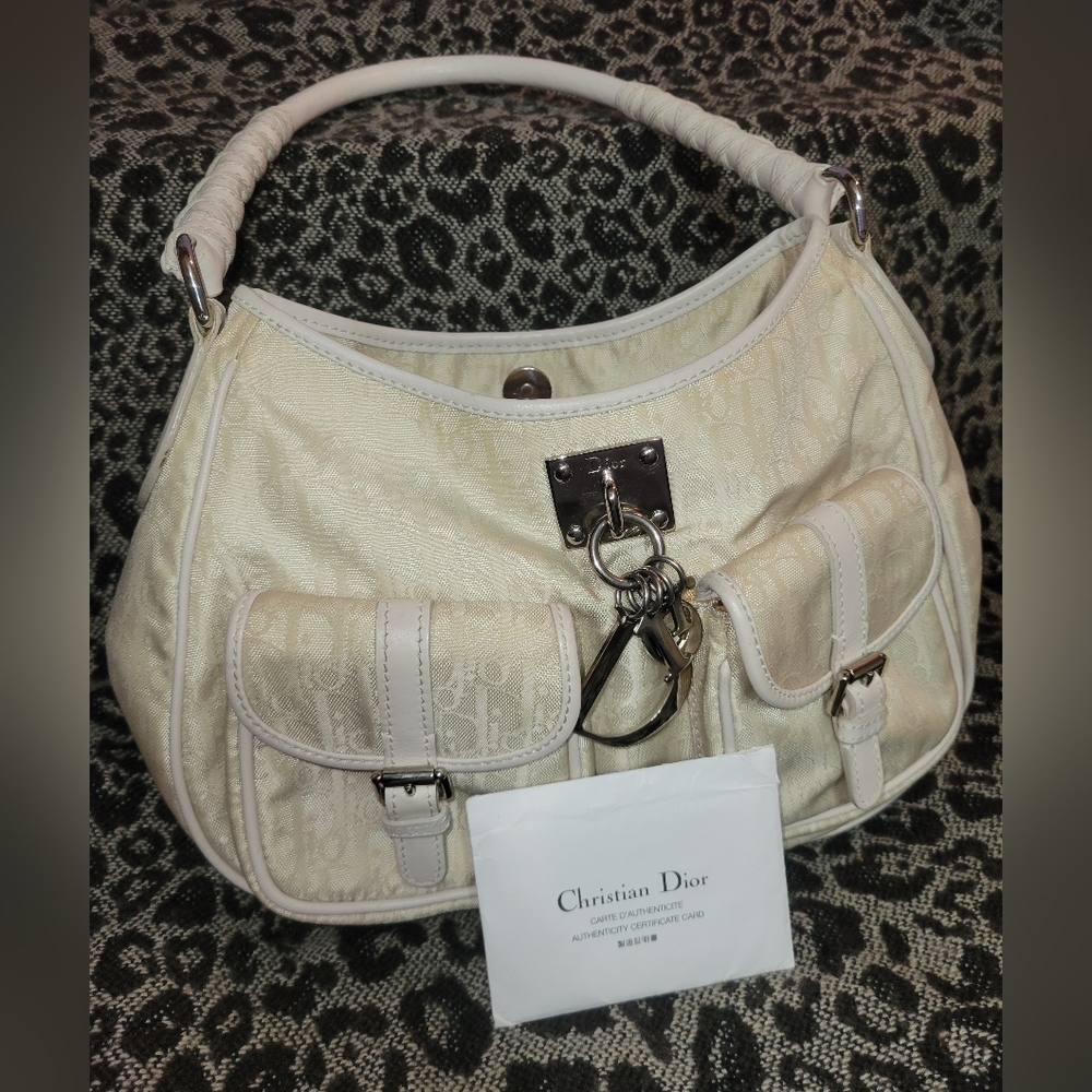 Christian Dior Diorissimo Elegant Ivory Cream Shoulder Bag - Picture 2 of 5